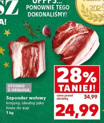 Szponder wołowy krajowy promocja w Kaufland