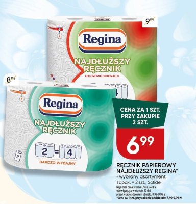Ręcznik papierowy najdłuższy Regina promocja w Chata Polska