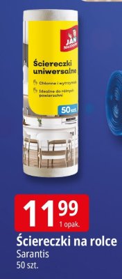 Ściereczki na rolce Sarantis 50 szt. promocja w Leclerc