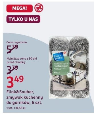 Zmywak kuchenny do garnków  promocja w Rossmann