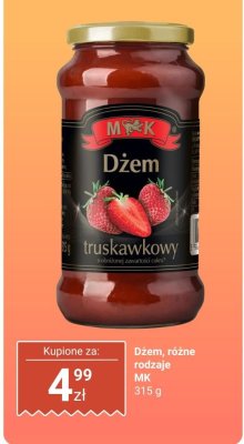 Dżem truskawkowy MK promocja w Dino