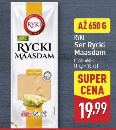 Ser rycki maasdam Ryki promocja w Aldi