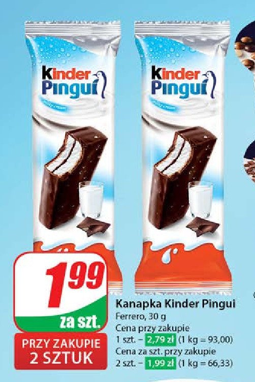 Baton kakaowy Kinder pingui promocja