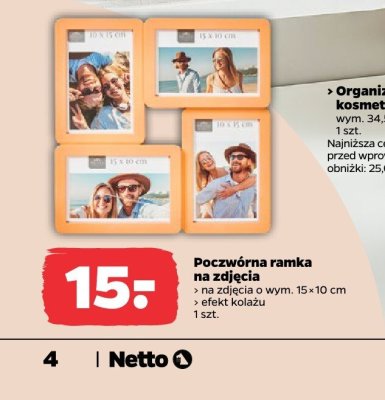 Poczwórna ramka na zdjęcia Netto promocja w Netto