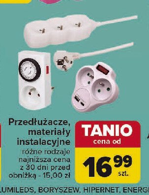 Przedłużacz 3 gniazda promocja