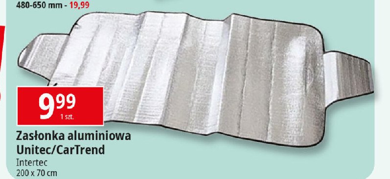 Zasłonka aluminiowa 200 x 70 cm Unitec promocja