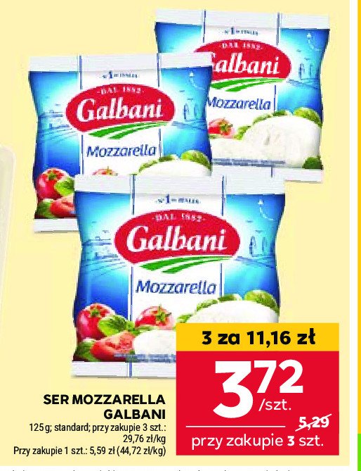 Ser mozzarella Galbani promocja