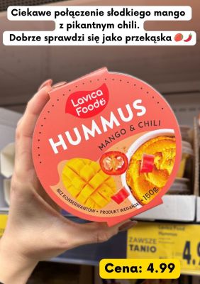 Hummus mango & chili  promocja w Kaufland