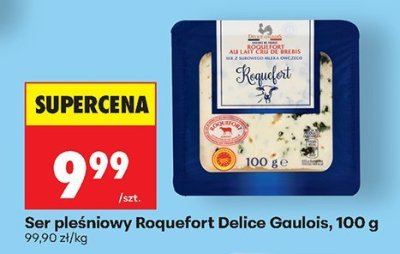 Ser pleśniowy Roquefort Delice Gaulois promocja w Biedronka