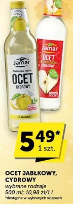 Ocet jabłkowy, cydrowy Jamar promocja w Euro Sklep