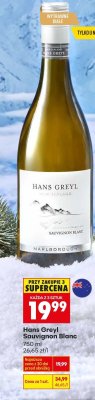 Wino Hans Greyl Sauvignon Blanc promocja w Biedronka