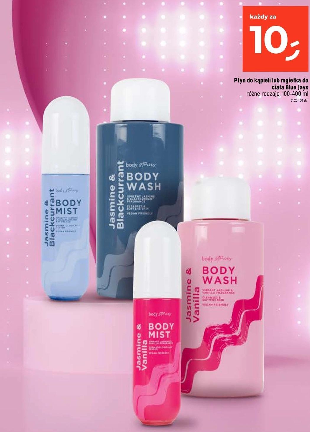 Żel pod prysznic jasmine & blackurrant Body stories promocja