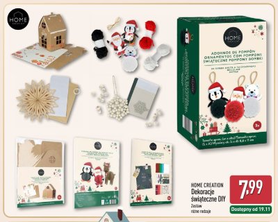 Dekoracje świąteczne DIY HOME CREATION promocja w Aldi