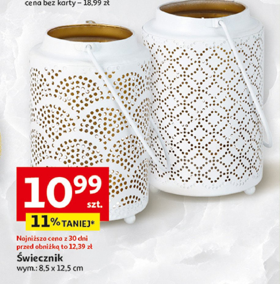 Świecznik promocja w Auchan