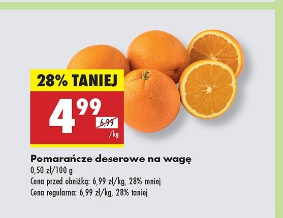 Pomarańcze deserowe promocja w Biedronka