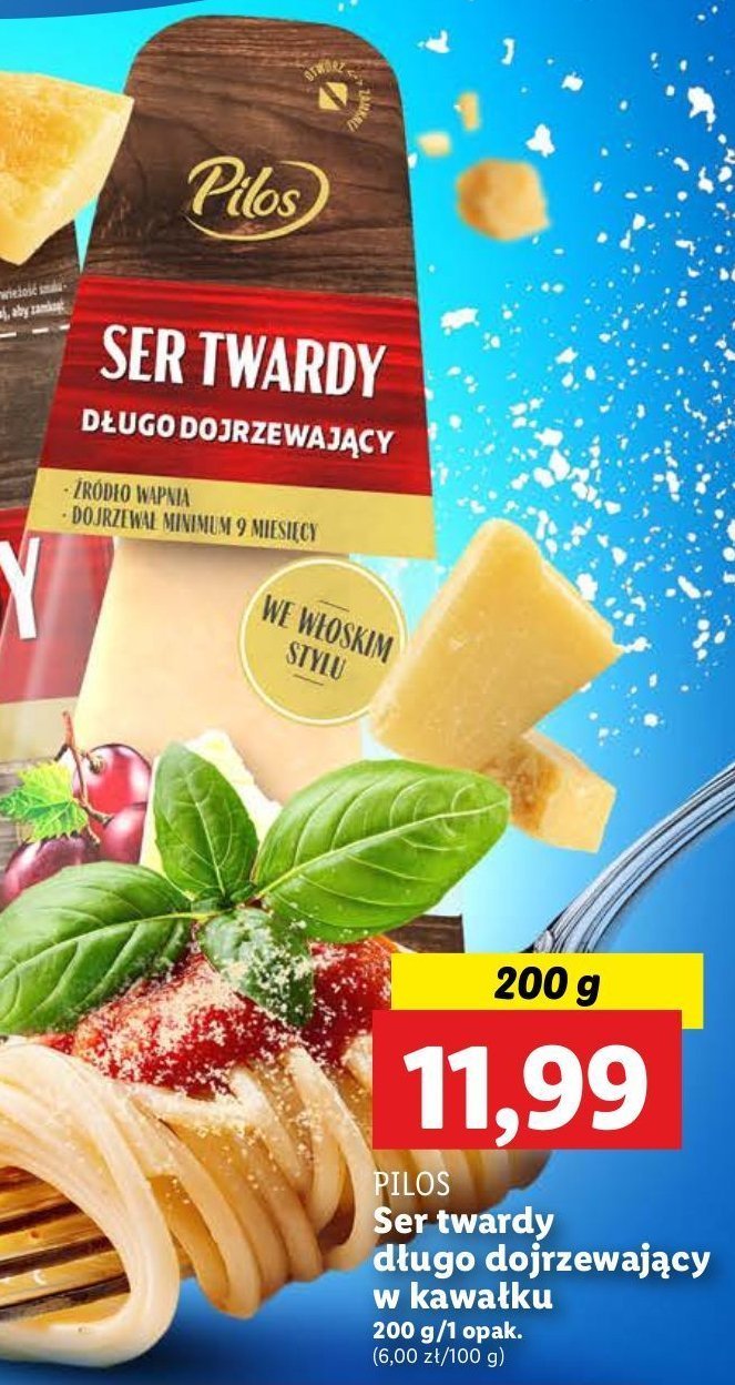 Ser twardy długo dojrzewający Pilos promocja