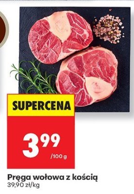 Pręga wołowa z kością promocja w Biedronka