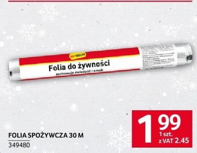 Folia spożywcza 30 m promocja w Selgros