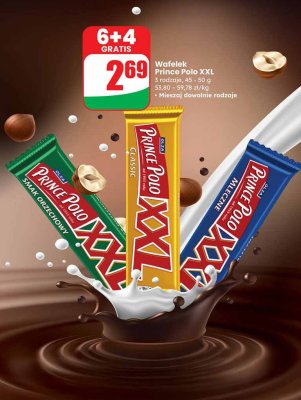 Wafelek XXL Mleczny promocja w Dino