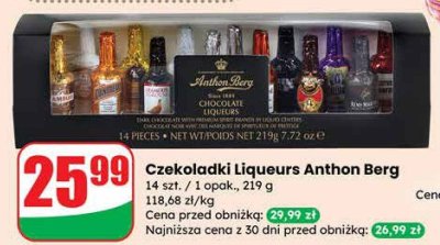 Czekoladki Liqueurs Anthon Berg promocja w Dino