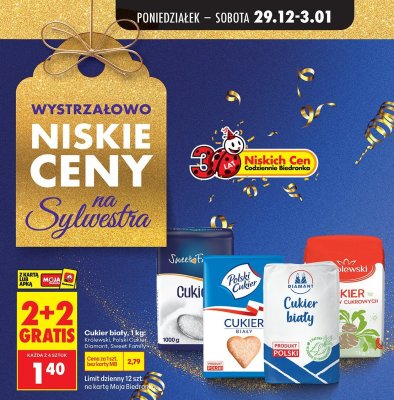 Cukier biały Królewski, Polski Cukier, Diamant, Sweet Family promocja w Biedronka