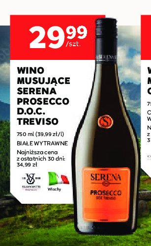 Wino Serena prosecco d.o.c. treviso promocja