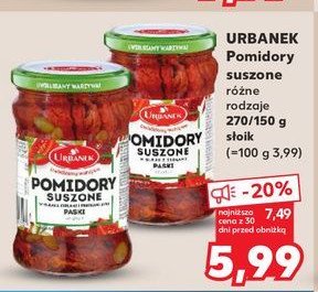 Pomidory suszone paski Urbanek promocja w Kaufland