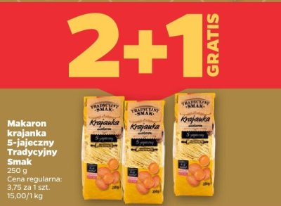 Makaron krajanka 5-jajeczny Tradycyjny Smak promocja w Netto