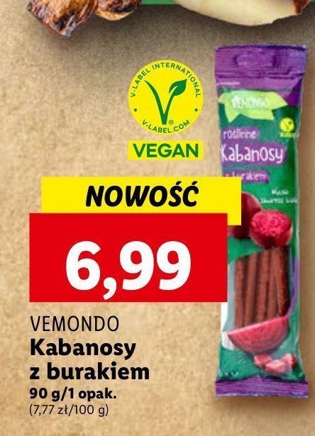 Kabanosy z burakiem Vemondo promocja