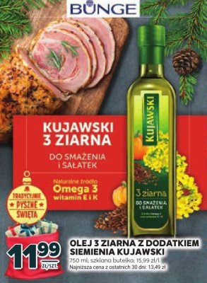 Olej 3 Ziarna z Dodatkiem Siemienia Kujawski promocja w Stokrotka