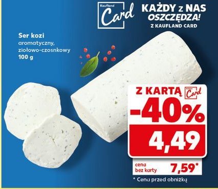 Ser kozi zio艂owo-czosnkowy promocja