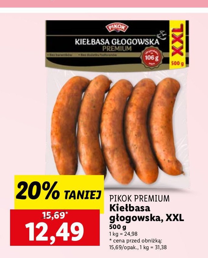 Kiełbasa głogowska Pikok promocja w Chorten