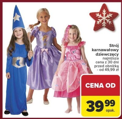 Strój karnawałowy dziewczęcy promocja w Carrefour