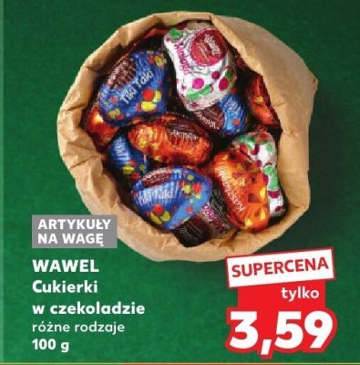 Cukierki w czekoladzie, różne rodzaje promocja w Kaufland