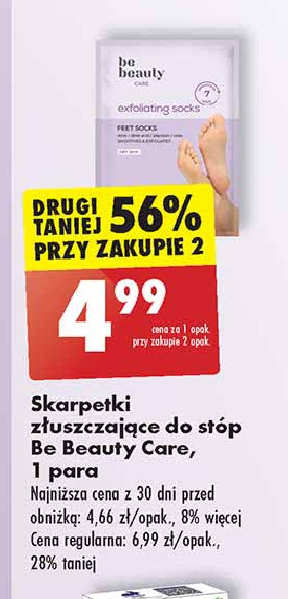 Skarpetki złuszczające do stóp Be beauty care promocja