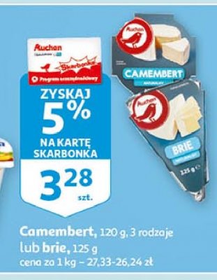 Ser camembert naturalny Auchan promocja