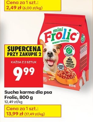 Sucha karma dla psa Frolic, 800 g promocja w Biedronka