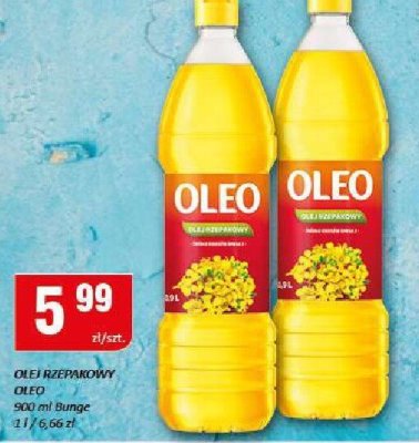 Olej Oleo rzepakowy promocja w Chorten