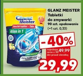 Tabletki do zmywarki lemon Glanzmeister all in 1 promocja