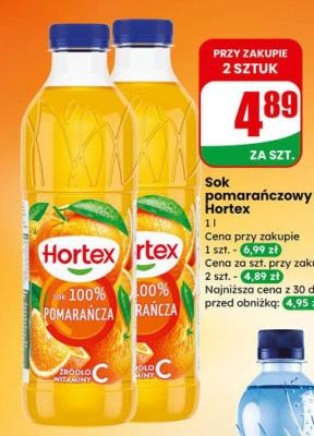 Sok pomarańczowy  promocja w Dino