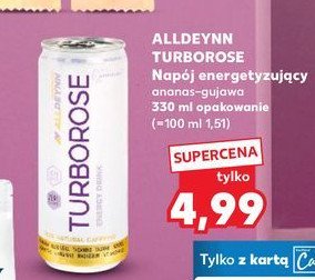 Napój turborose zero cukru Alldeynn promocja w Kaufland