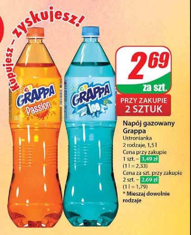 Napój passion Grappa promocja