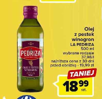 Olej z pestek winogron La pedriza promocja