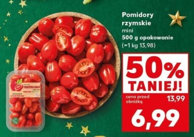 Pomidory rzymskie mini 500 g promocja w Kaufland