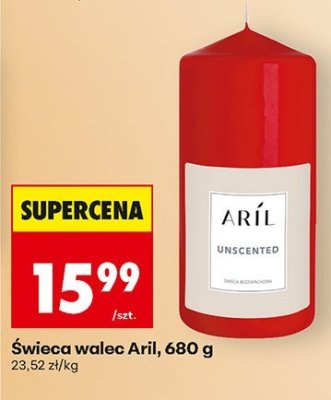 Świeca walec  promocja w Biedronka