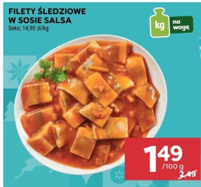 Filety śledziowe w sosie Salsa Seko promocja w Stokrotka