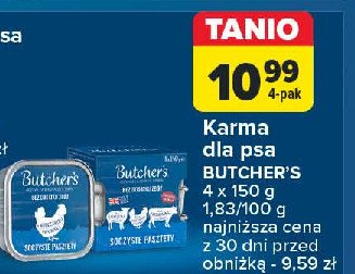 Karma z kurczakiem i wołowiną Butcher's promocja