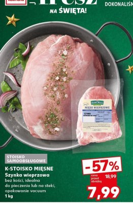 Szynka wieprzowa bez kości promocja w Kaufland