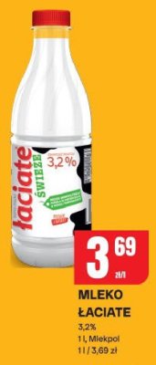 Mleko Łaciate 3,2% 1 l, Mlekpol promocja w Chorten