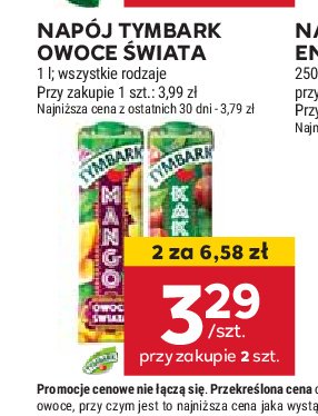 Napój mango Tymbark owoce świata promocja